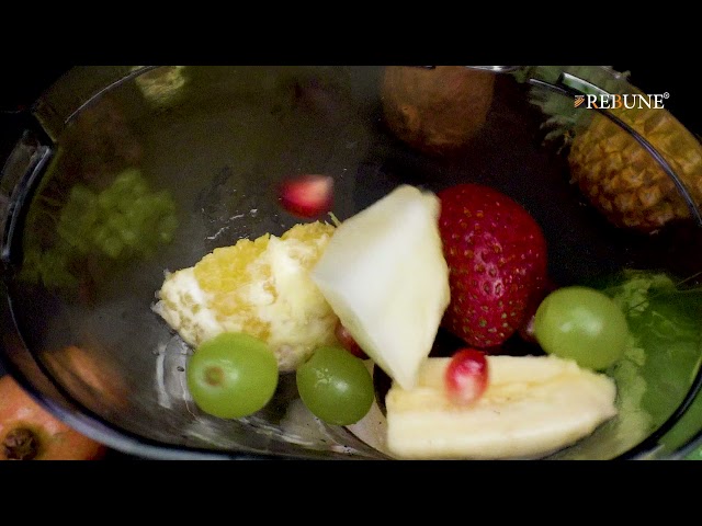 ريبون عصارة كهربائية بطيئة 150 واط - 1000 مل - أحم...