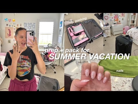 prep + pack for SUMMER VACATION!!! 🐬👙☀️