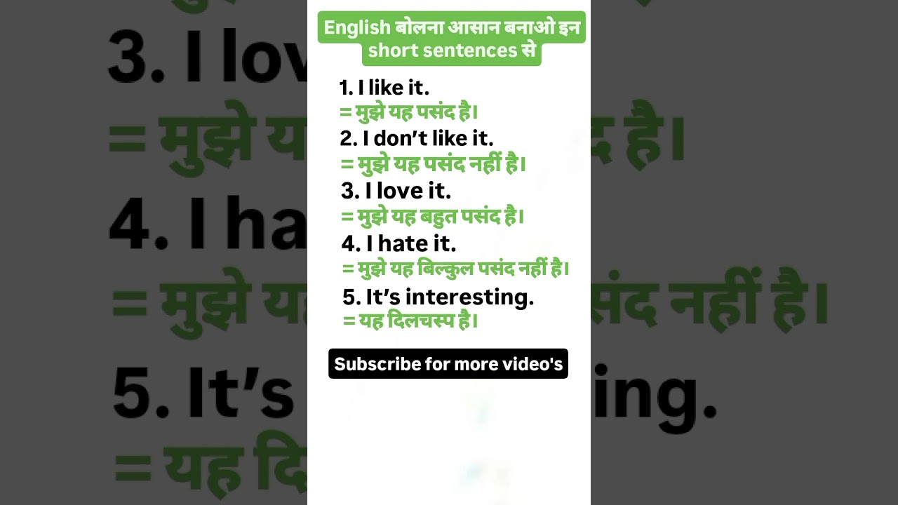 Express Yourself in English 💬 | Daily Use Sentences
