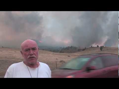 Willow Creek Fire Near Livingston Montana