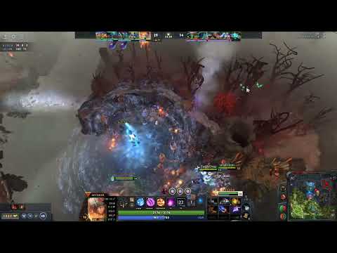 Dota2 Invoker vs StormSpirit mid ranked match 5v5 highlights