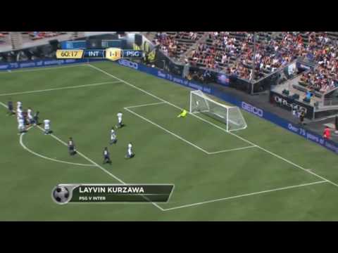 Layvin Kurzawa superb free kick for PSG against Inter milan pre season 2016