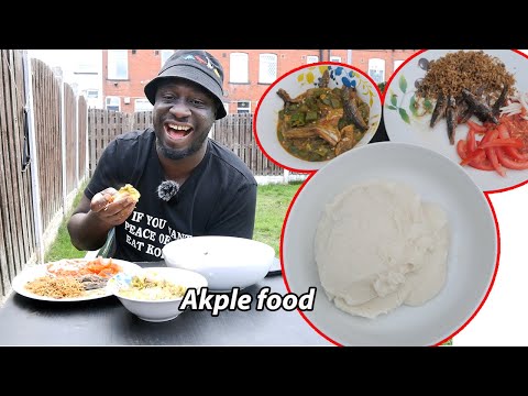 We prepared the ULTIMATE delicacy!!  AKPLE with PEPPER & OKRO !! How to make Voltarian local food
