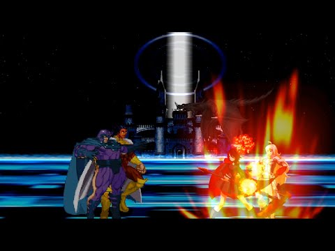 Magneto (COTA) and Exodus vs Yang Xiao Long and Ruby Rose Full Simultaneous Battle!