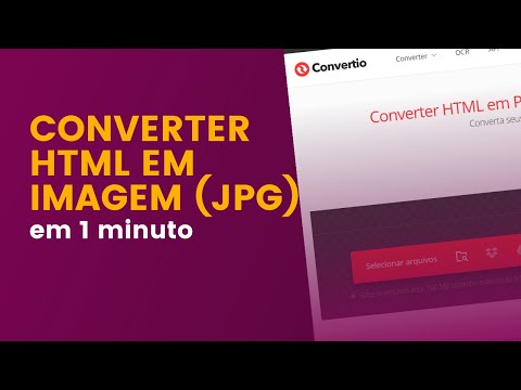 Vídeo: Converter HTML em PNG: perguntas e respostas