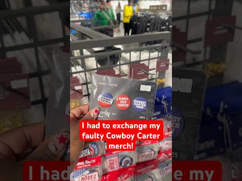 I had to exchange my faulty Beyoncé Cowboy Carter London merch! #dailyvlog #beyoncetour #londonlife
