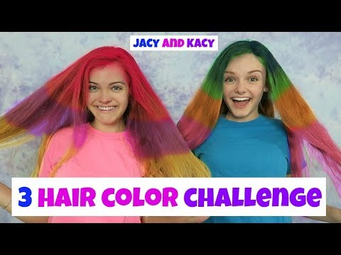 3 Hair Color Challenge ~ Jacy and Kacy