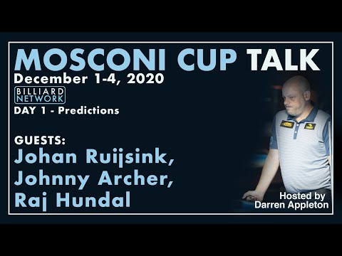 Mosconi Cup TALK - 2020 -  Day 1 - Johan Ruysink - Raj Hundal - Johnny Archer - Darren Appleton Host