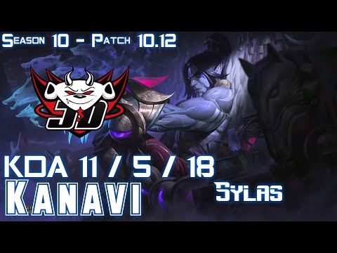 JDG Kanavi SYLAS vs SHYVANA Jungle - Patch 10.12 KR Ranked