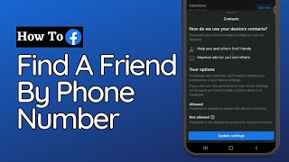 How to find a friend on Facebook by phone number