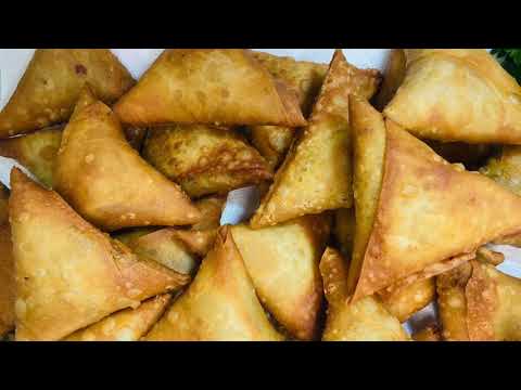 How To Make Ethiopian Style Chicken Sambusa with home made sheets