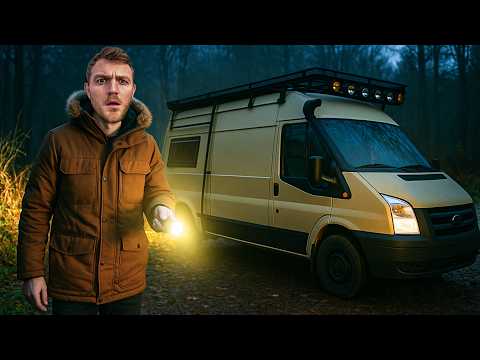 Van Camping Alone in the Woods (A Cold, Wet & Creepy Night)