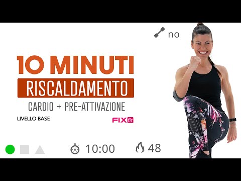 Esercizi di Riscaldamento Con Cardio e Pre-Attivazione Senza Salti