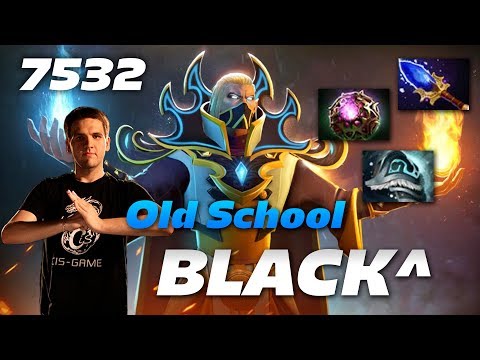 Black Invoker Old School PRO - 7532 MMR - Dota 2 Pro Gameplay