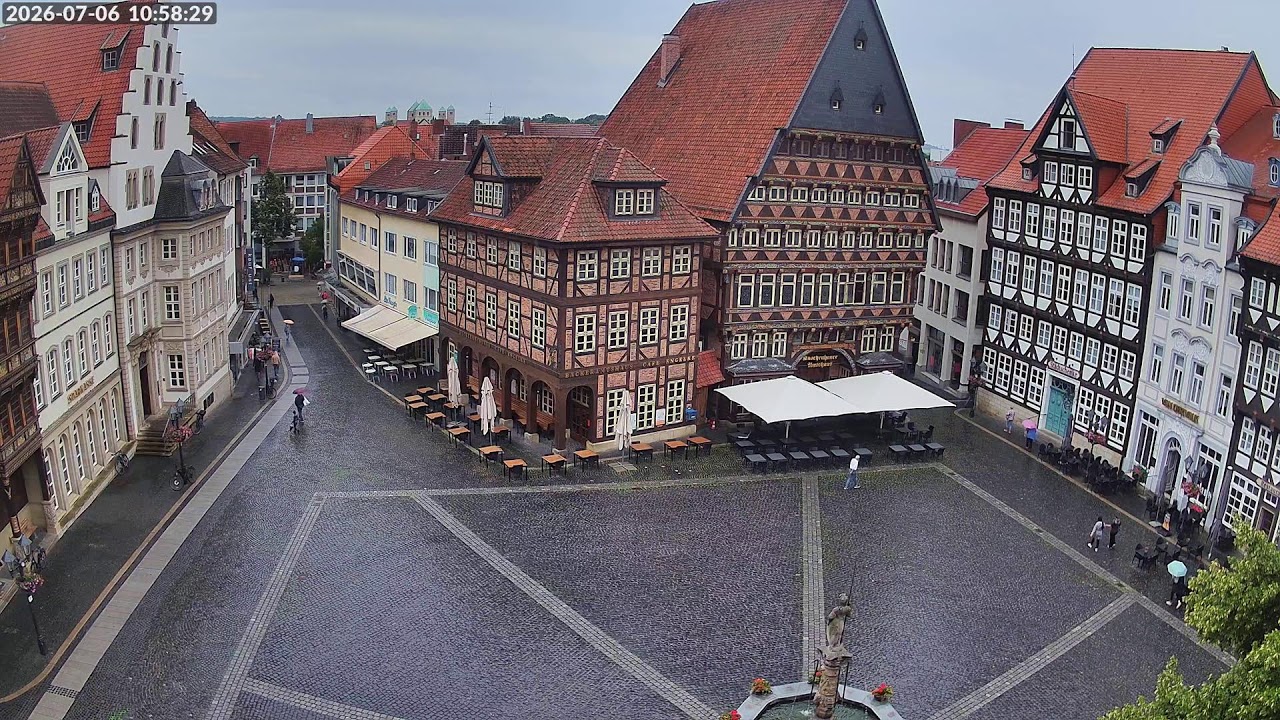 Live webcam view of Hildesheim Market Square