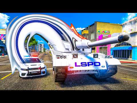 Shapeshifting Tank Cop Car In GTA 5 RP