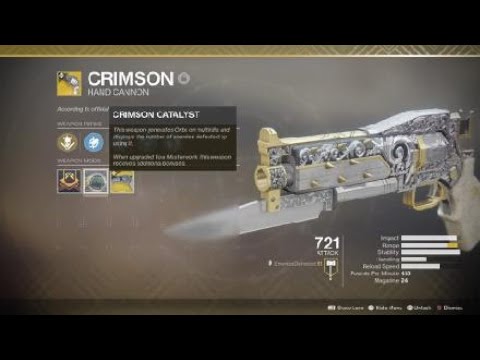 Destiny 2 - CRIMSON CATALYST UPGRADE