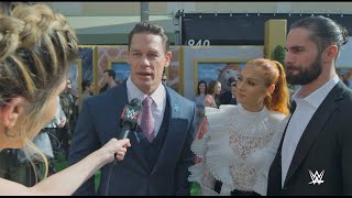John Cena, Becky Lynch, Seth Rollins and more check in from Dolittle “green carpet”