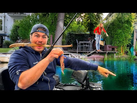 SHE WAS NOT LYING!! 2m CATFISH right at our FEET 😳😳