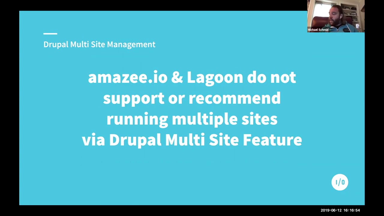 How to manage Multiple Drupal sites with Lagoon / DrupalCon Global 2020