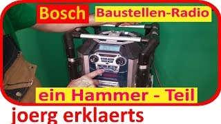 Ghetto Blaster Soundbox Bosch Baustellenradio Tutorial Nr.149
