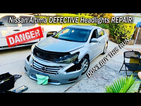 Nissan Altima DIM Headlights | FIXED DIY | DO THIS!!! Dangerous