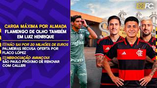 FLAMENGO COM TUDO PRA CIMA DE ALMADA; PALMEIRAS RECUSA OFERTA POR FLACO; CALLERI FICA? - Quebrada FC