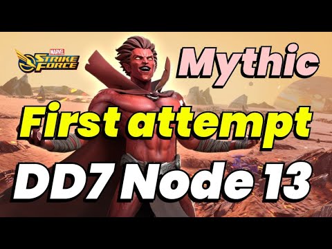 Dark Dimension 7: Node 13 First ATTEMPT! HARDEST NODE IN DD7! Mephisto | MARVEL Strike Force - MSF
