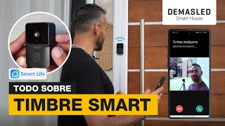 Video de Timbre de Puerta Smart con Cámara 480p, 800mAH
