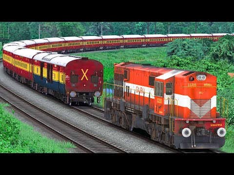 WDM3D SHUNTING ICF RAJDHANI EXPRESS | BUMPY RAILROAD | Train Simulator | Railworks 3 | NTG GAMING