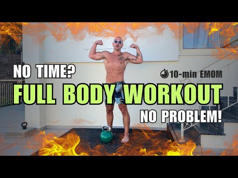 10-Min Full Body Kettlebell Workout That Hits EVERY Muscle