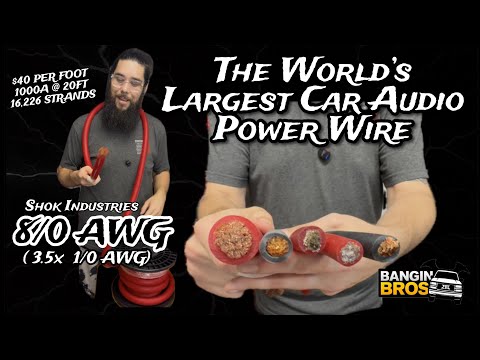 8/0 AWG: World’s Largest Car Audio Power Wire! Unboxing the Ultimate Power Upgrade. 