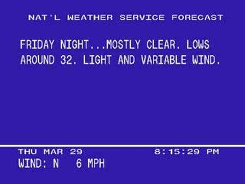 Emulated Weather STAR 4000 emulator