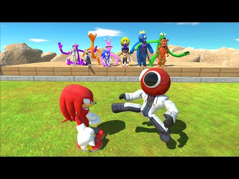 Creepy Monster Battle | Rainbow Friends Attack - Animal Revolt Battle Simulator