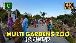 🇵🇰 B17 Multi Gardens Islamabad: Walking Tour of B17 Zoo, Bird Aviary and Lifestyle in 4K