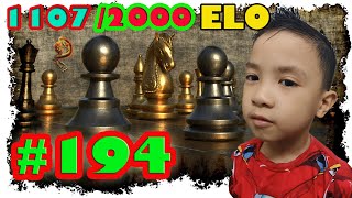 Mục tiêu đạt 2000 ELO (#chesscom ): Lợi dụng đối thủ đi tốt sai, Em Đô CHIẾU HẾT nhanh (1107 elo)