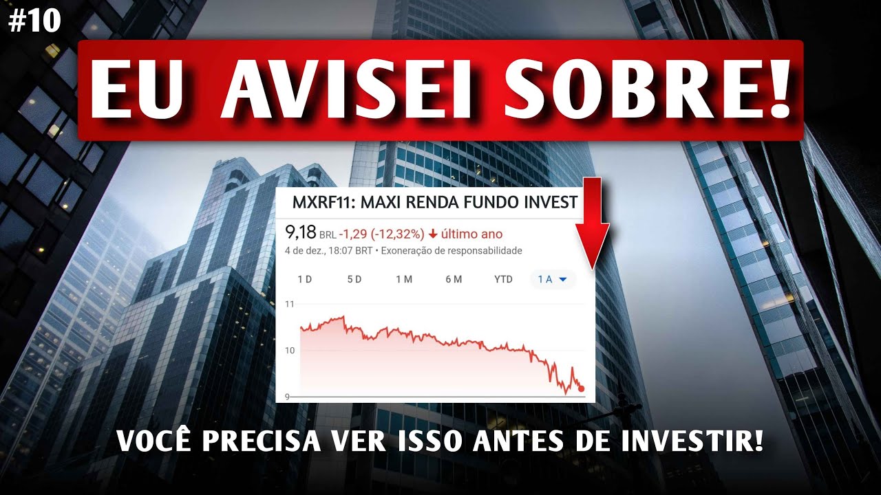 MXRF11 - EU AVISEI, NÃO ME OUVIRAM! | INVESTINDO NA PRÁTICA | APORTE DE NOVEMBRO