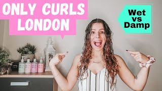 ONLY CURLS LONDON ON WAVY HAIR | Testing out Wet Styling vs Damp Styling