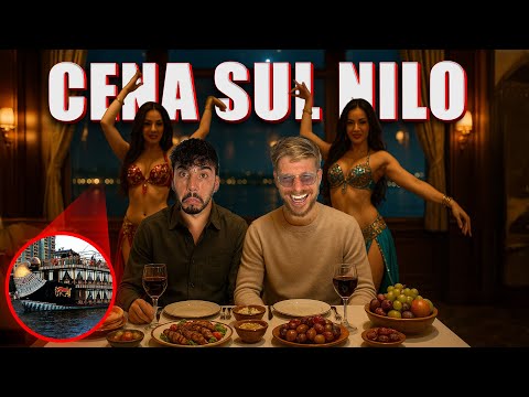 LUXURY DINNER ON A NILE CRUISE SHIP - DADDA FALLS IN LOVE WITH A BELLY DANCER!