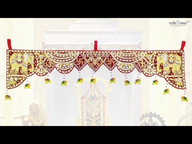 Auspicious OM Swatik Toran with Elephant Design for Temple Home Mandir video