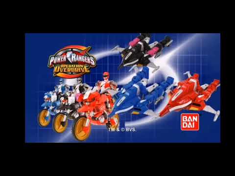 UK Bandai Power Rangers Operation Overdrive Toy commercials