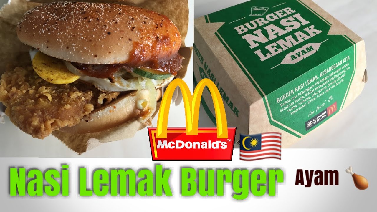 Burger Nasi Lemak Ayam in McDonald’s Malaysia