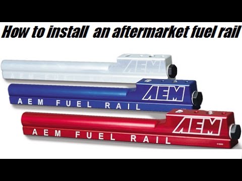 How to install a high pressure aftermarket fuel rail