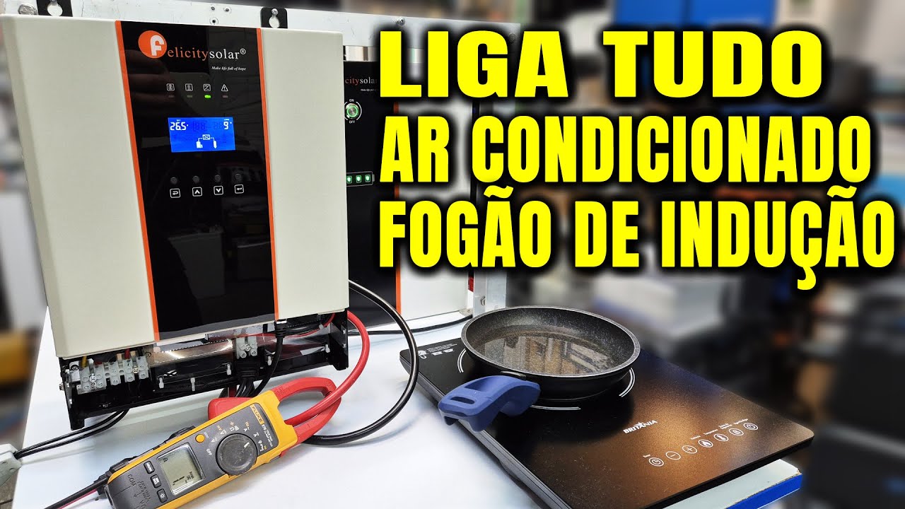 Hybrid OffGrid 3000W and LifePO4 Felicity Solar in FIRE Test Eduardo Aquino