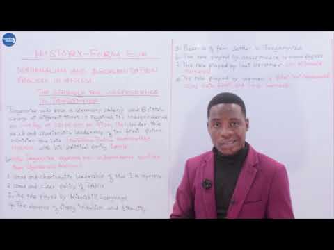 THE STRUGGLE FOR INDEPENDENCE IN TANGANYIKA