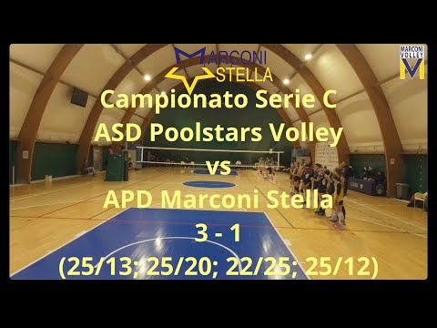 Campionato Serie C - ASD Poolstars Volley - APD Marconi Stella: 3 - 1
