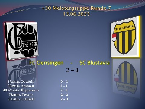 +30 Meistergruppe FC Oensingen - SC Blustavia