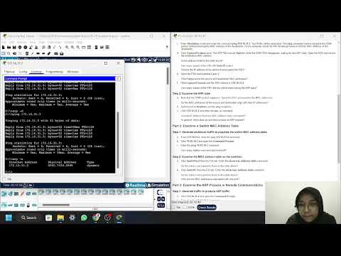 9.2.9 - Packet Tracer - Exam the ARP Table