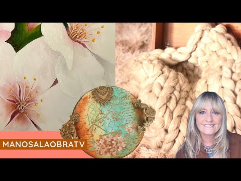 Manos a la obra TV 2022 Programa 22 Pintura Decorativa - Sellos - Manta Nordica - Pintar  al Oleo