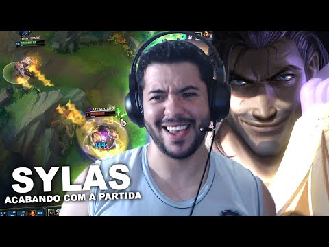 SYLAS É UM CAMPEÃO BOM PARA VIRAR MAIN E SUBIR DE ELO FÁCIL | FIZ A MELHOR BUILD SYLAS GAMEPLAY PTBR